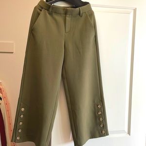 Banana republic cutoff wide leg pants